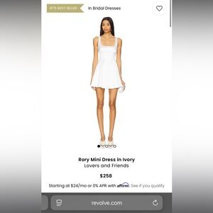 Ivory Satin Cocktail Dress